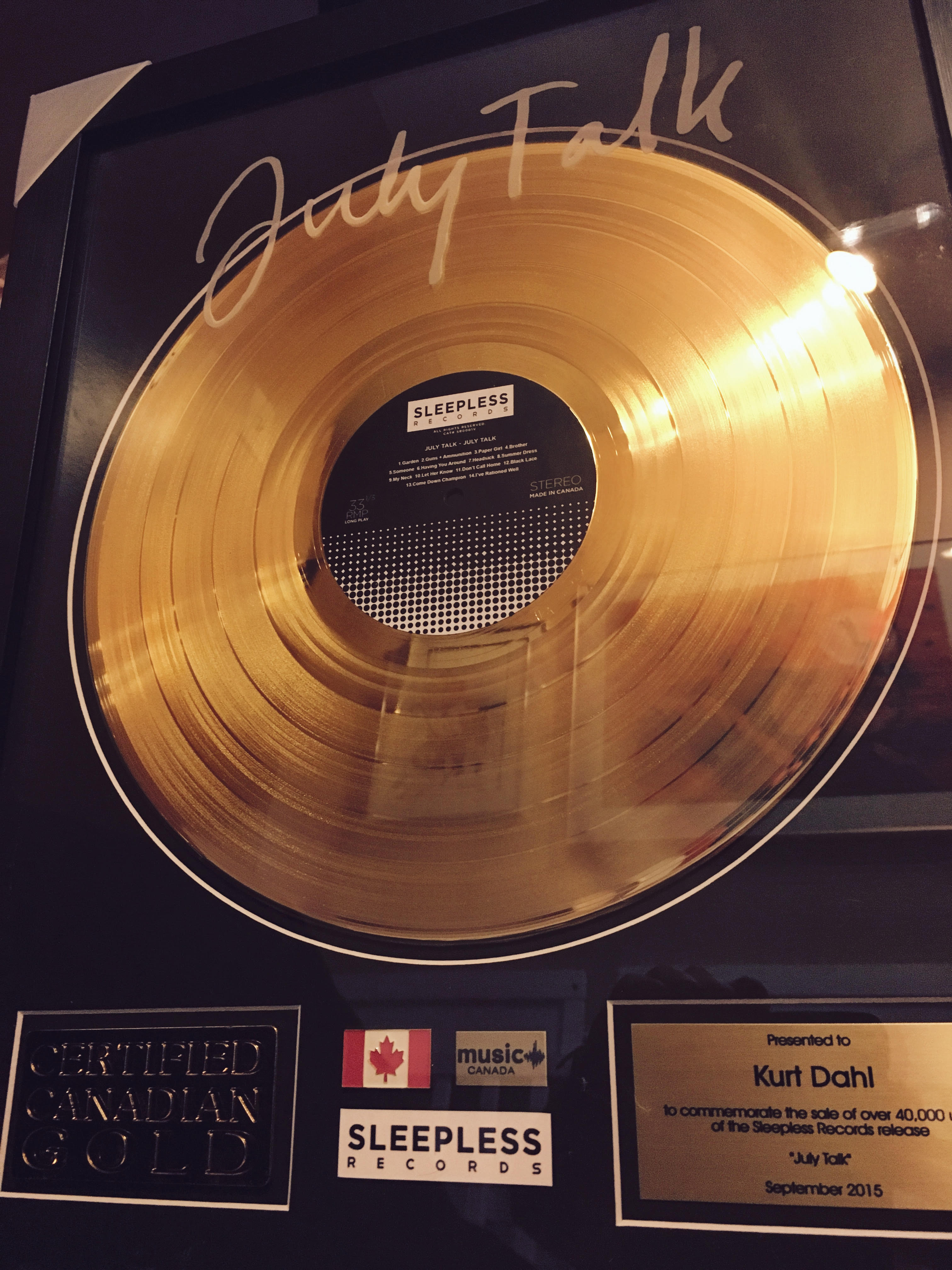 gold record 